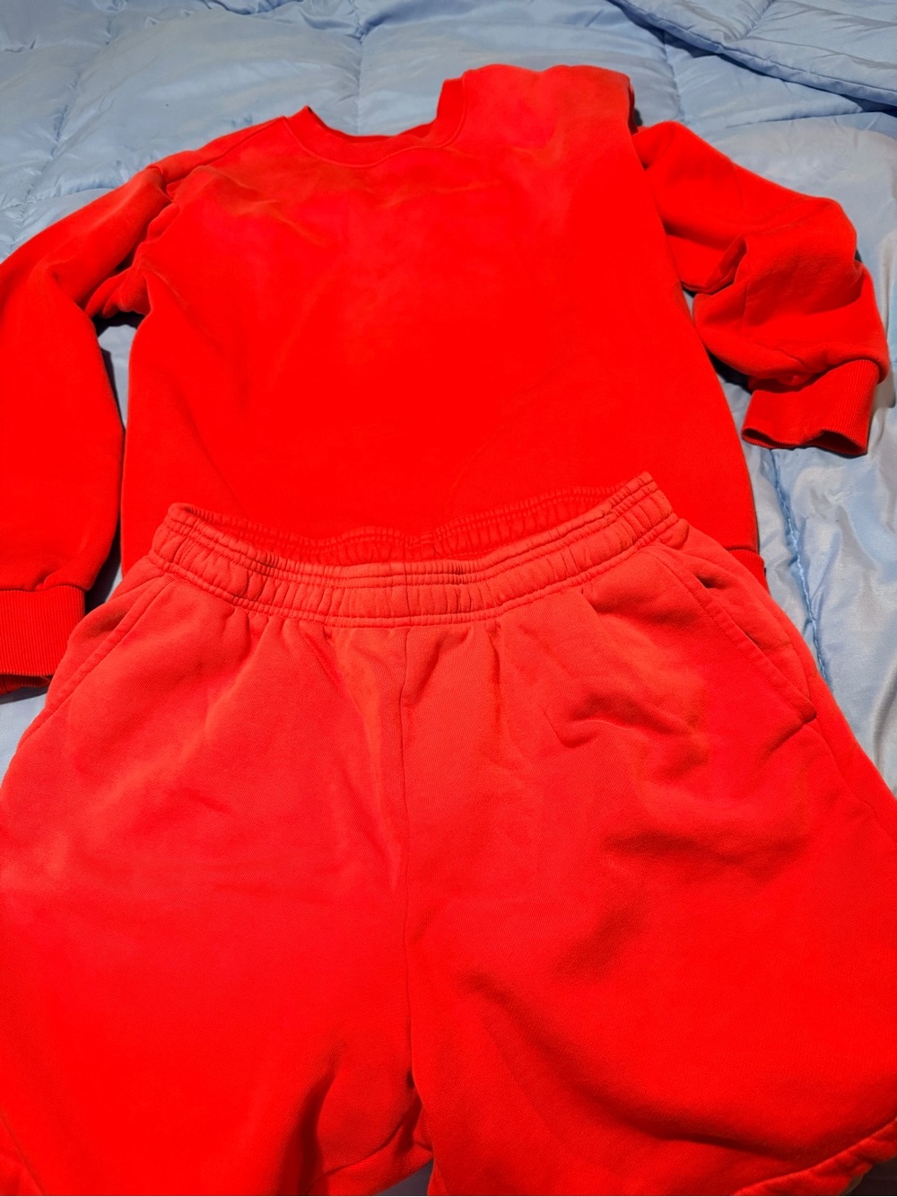 Comfort Colors Red Women's Sweatshirt and Jogger Set